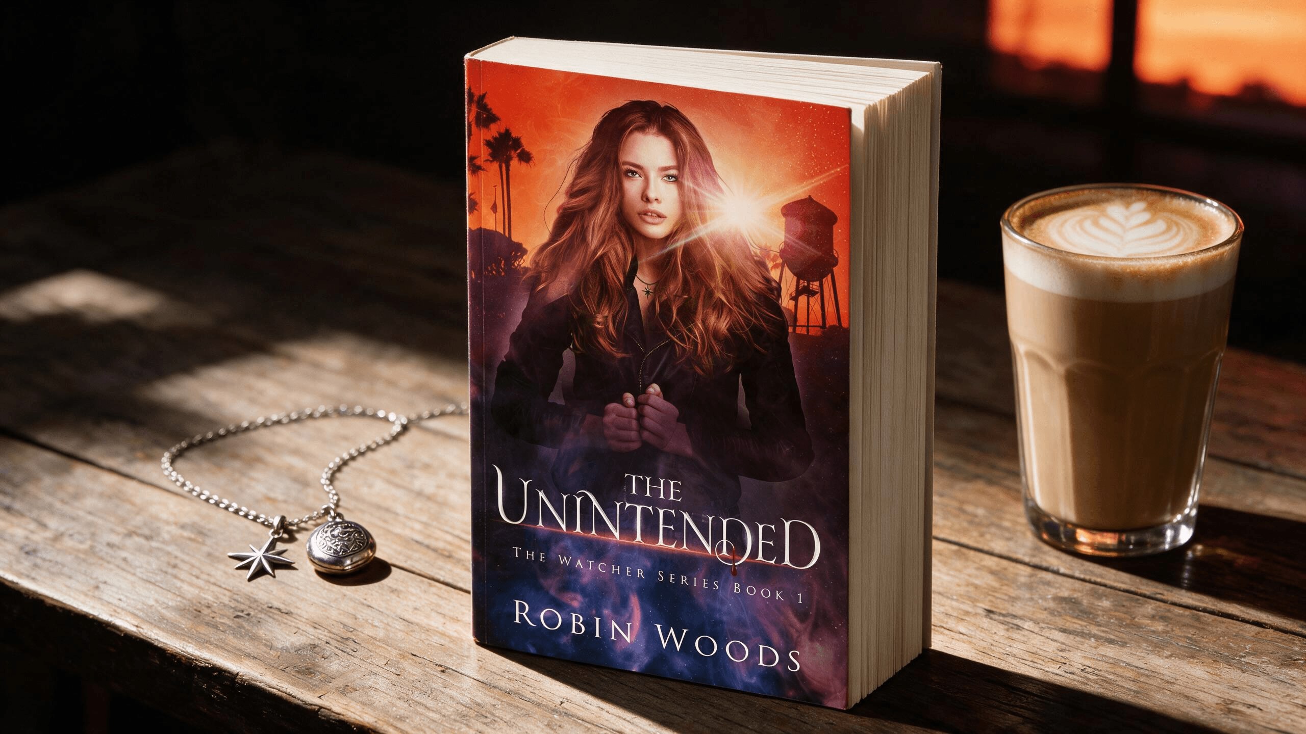The Unintended Watcher Series 1 Book with locket and north star charm